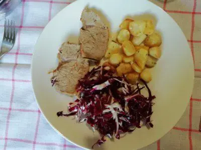 Arrosto con patate al forno