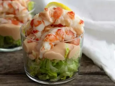 Cocktail di gamberi, un antipasto delicato